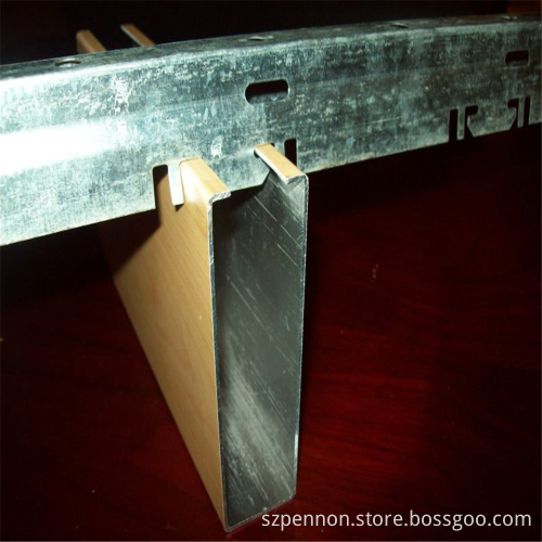 Suspended Decorative Tube Line Ceiling Baffle Strip Ceiling